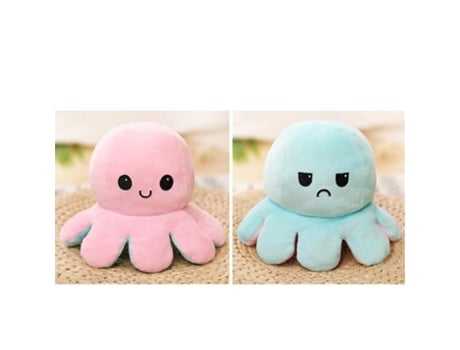 Muñeco Octopu de Peluche Con Tapa de Doble Cara Y