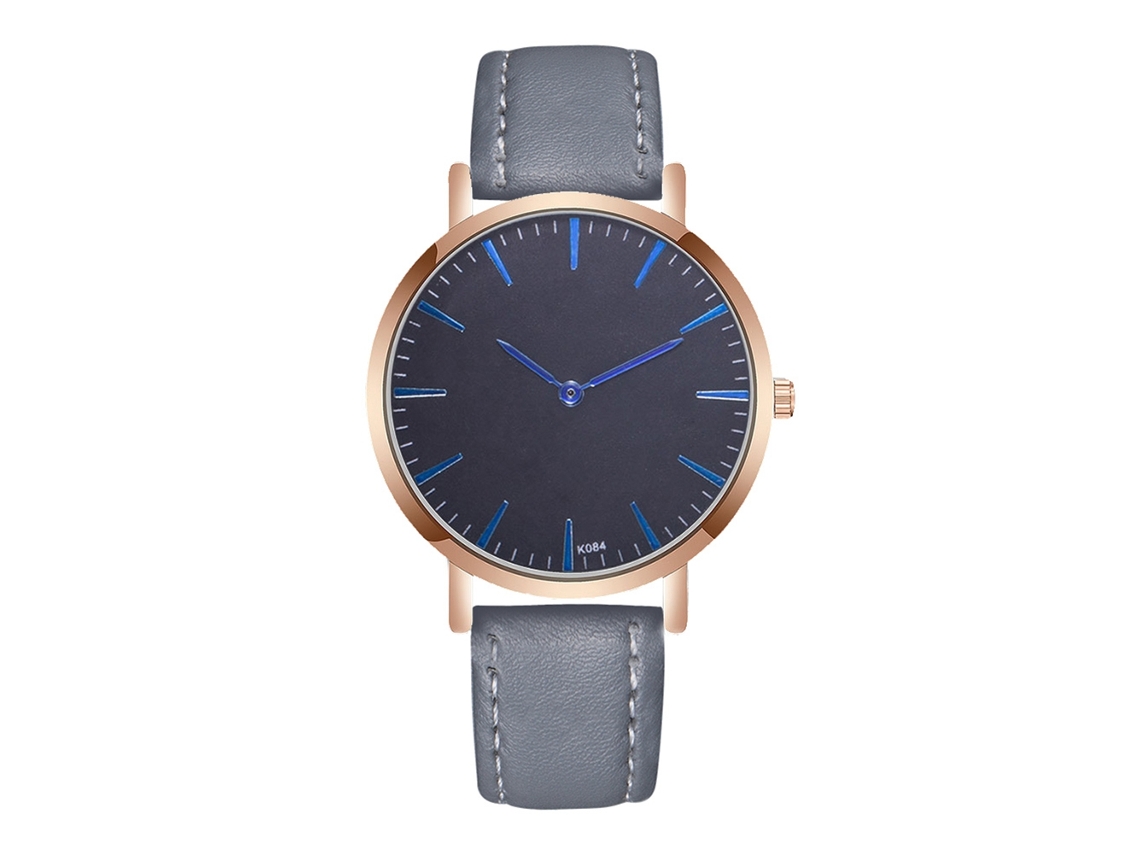 Reloj De Cuarzo Informal Y Moderno Para Hombre Y Mujer Con Correa De Pu (rojo)