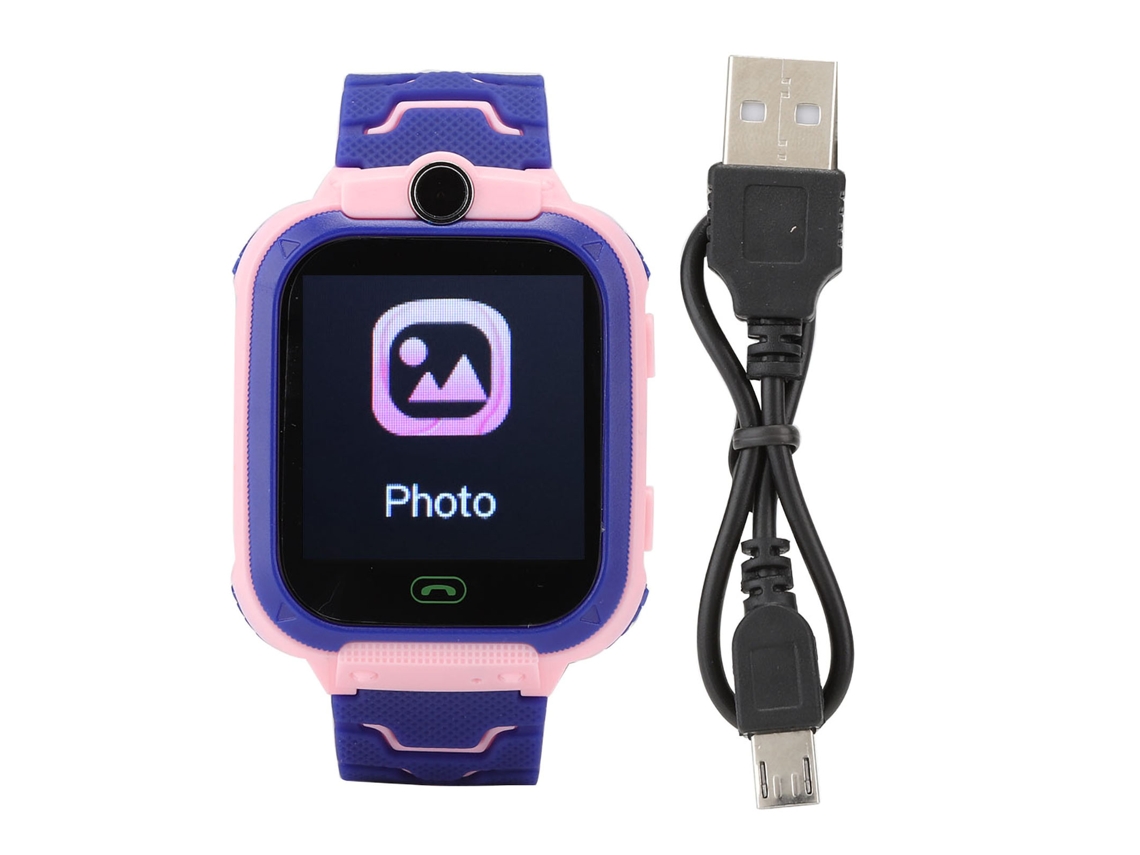 Reloj Inteligente Para Niños (posicionamiento, Cámara) Q12 Rosa Para Ios/android