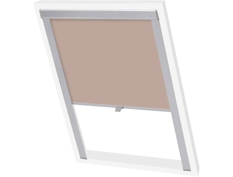 vidaXL Persiana opaca enrollable beige CK02