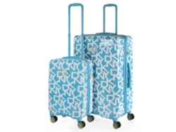 Juego De Maletas Pc DKNY DKNY-626 Signature Hardside sky blue (51X76x30 Cm - 100L)