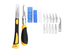 Juego De 2 Cuchillos De Carpintería De Acero De Alto Carbono Con 11 Hojas - Herramienta Manual Para Trabajar La Madera