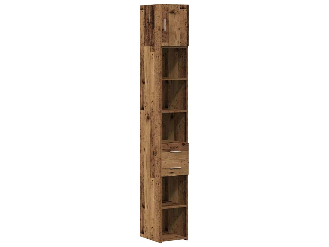 Conjunto de 2 armarios de almacenamiento de madera antiguos 30x42,5x225 cm MAISON EXCLUSIVE