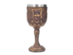 Copa de vino Baok Nordic con revestimiento de resina, estilo retro en acero inoxidable, ideal para whisky, cerveza y cócteles.