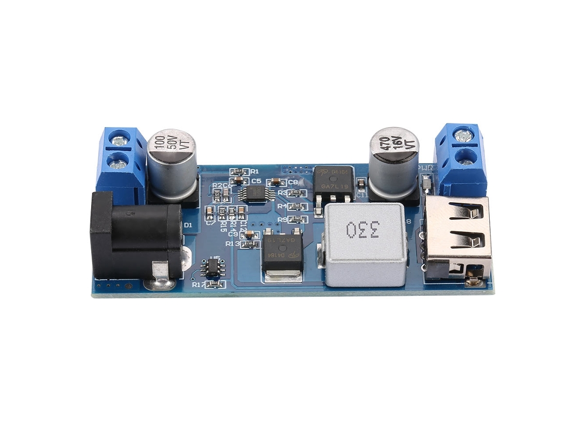 Módulo De Reductor De Voltaje Dc-dc 30w Buck 9-36v A 5v 6a Para Carga Usb 12v 24v
