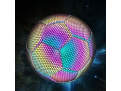 Balón De Fútbol Reflectante Brillante Con Cámara Y Linterna Para Entrenamiento En Interiores Y Exteriores.