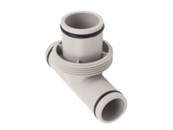 Adaptador de manguera en forma de T con rosca para bomba de piscina, de 1,5 pulgadas a 1,25 pulgadas.