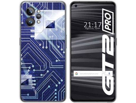 Carcasa para Realme GT 2 Pro 5G TUMUNDOSMARTPHONE Dibujos Circuito Multicolor