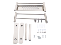 Estante Flotante Para Baño De Acero Inoxidable, Organizador De Ducha Y Rack De Toallas
