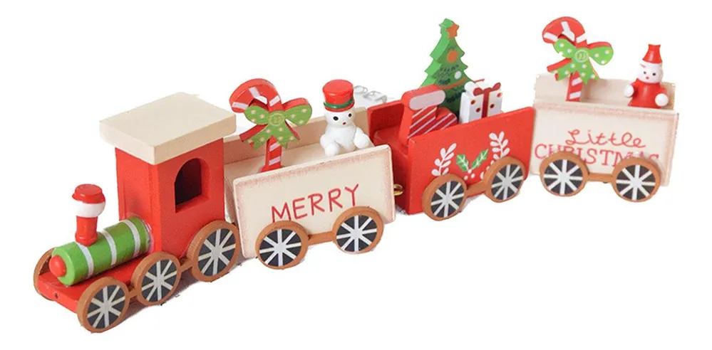 Tren navideño, adorno navideño, decoración navideña, vayotoy