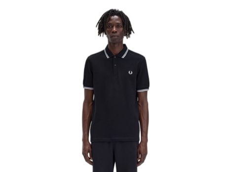 Polo de Hombre FRED PERRY Twin Tipped Negro (S)
