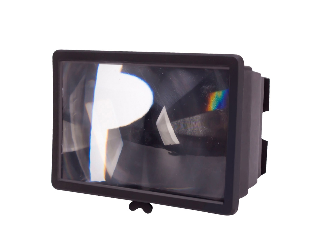 Lupa De Pantalla De Teléfono Móvil Hd Amplificador Anti Radiación Soporte Negro