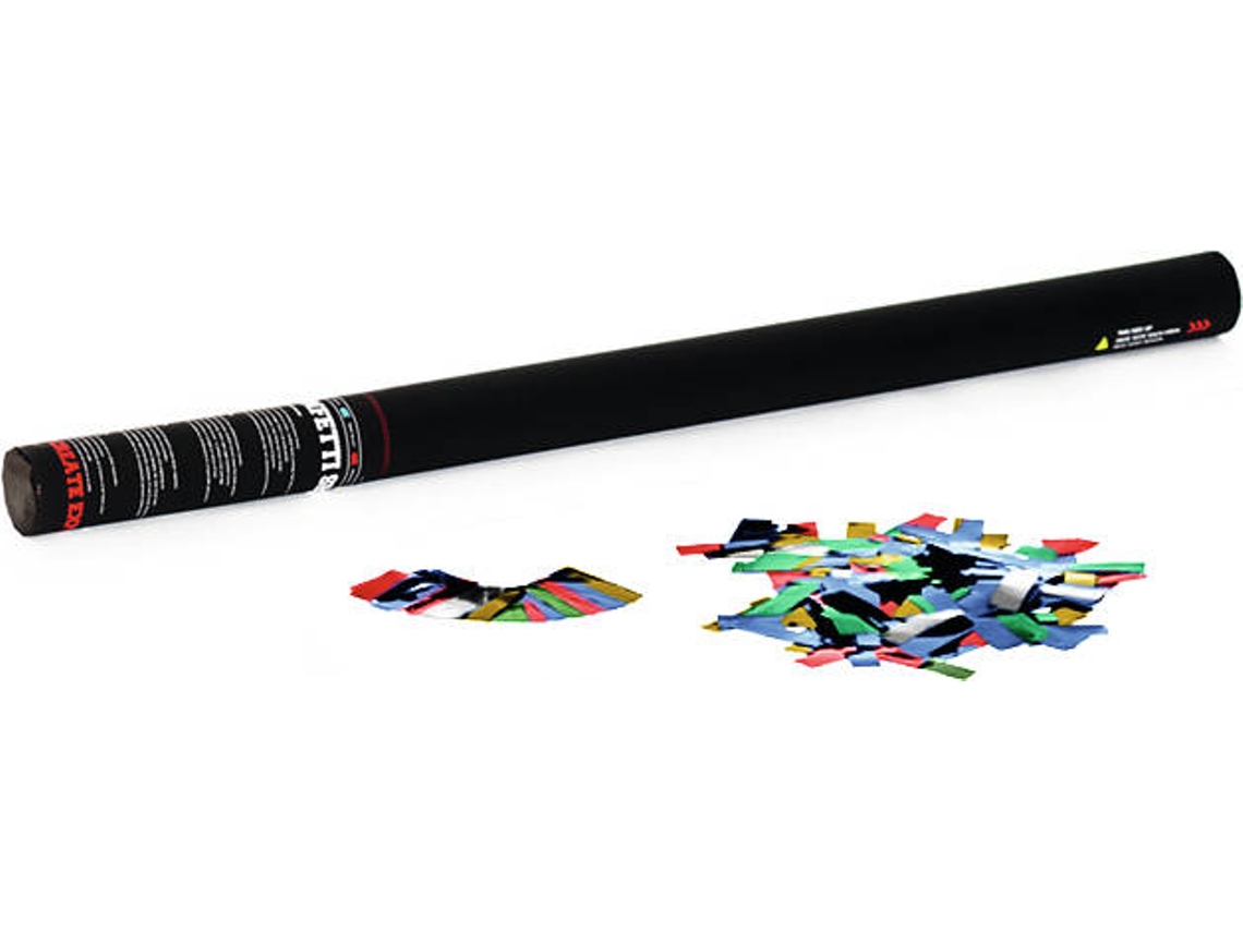 Cañón de Confeti TCM 33 80 cm, Multicolor Metallic
