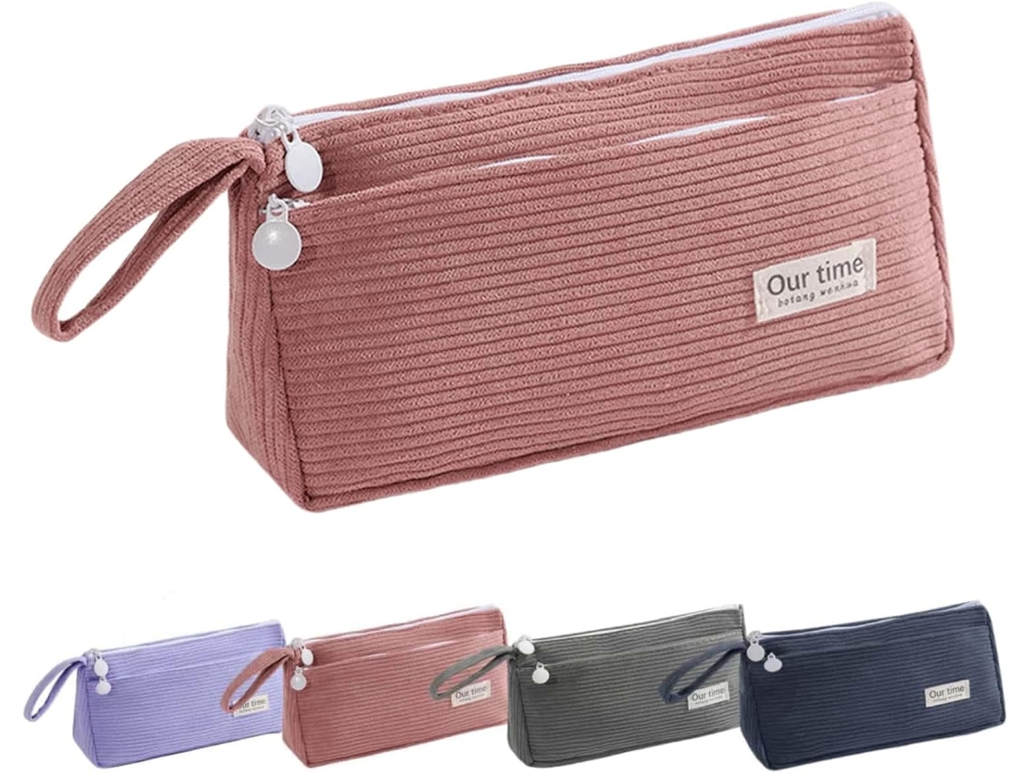 Mochila Escolar Conheceu Con 2 Compartimentos - Estilo Retro Sencillo - Asa Conheceu - Fácil De Llevar - Rosa