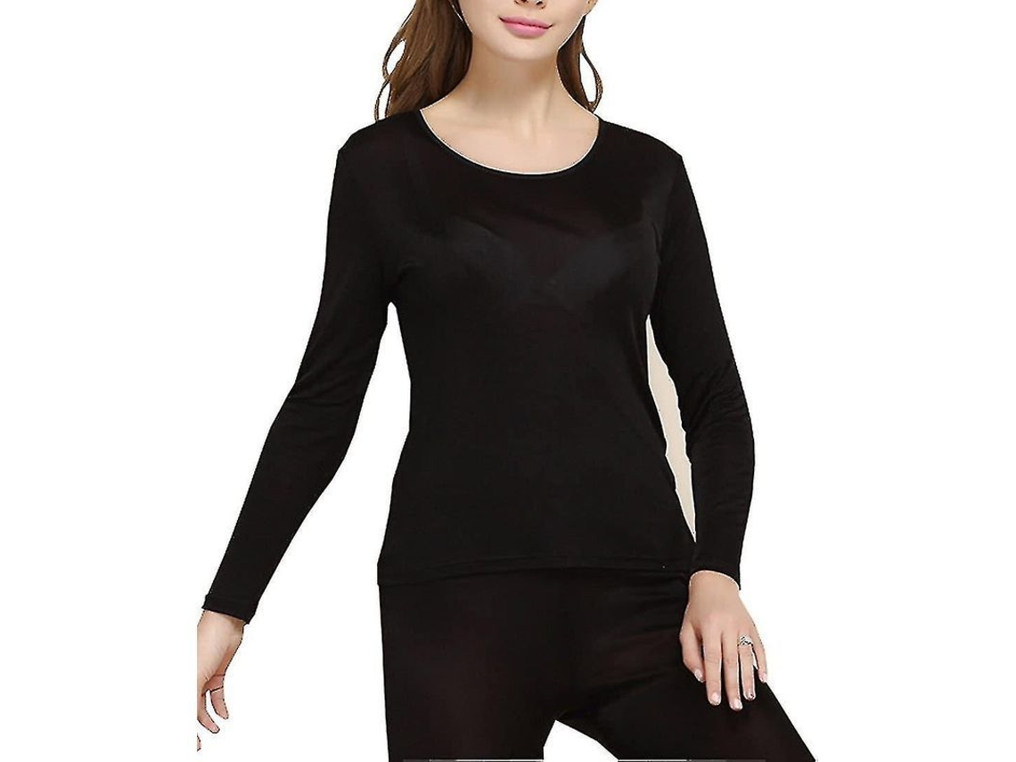 Conjuntos De Ropa Térmica De Seda Para Mujer - Conjuntos Largos De Seda