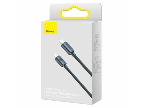 cable de datos usb-c/tipo-c de carga rápida de 100w BASEUS Crystal Shine series