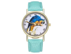 Reloj De Pareja De Cuarzo Con Correa De Pu Zhoulianfa Unisex (menta)