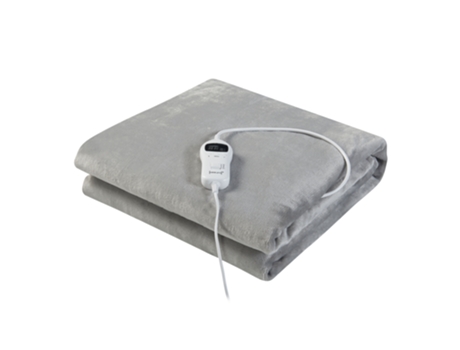 Manta eléctrica Archi 10 niveles de calor 120W Vlies 180x130 cm - Gris Claro [en.casa]