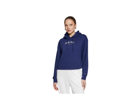 Camiseta TOMMY JEANS Algodón para Mujer (S - Azul)