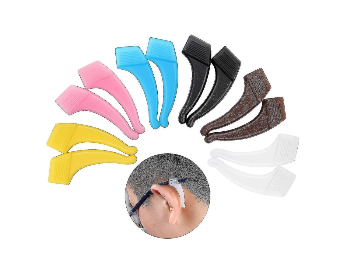 6 pares de cómodos soportes de silicona antideslizantes para gafas, ganchos, accesorios para la oreja, anteojos, punta del templo, deportes Rosewell