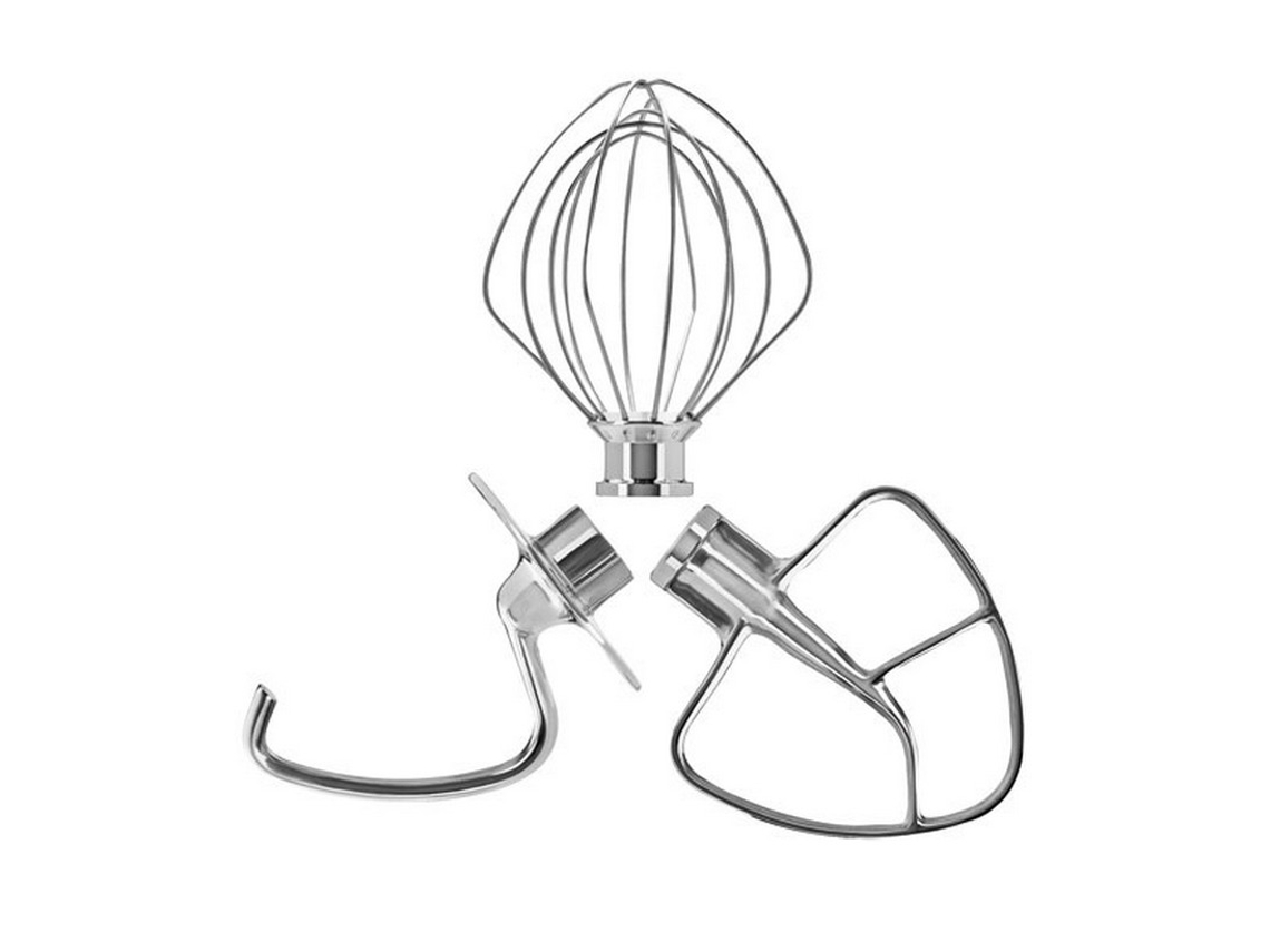 Pack de 3 Accesorios de Acero Inoxidable para Máquina Pastelera KITCHENAID 5Ksm5Th3Pss