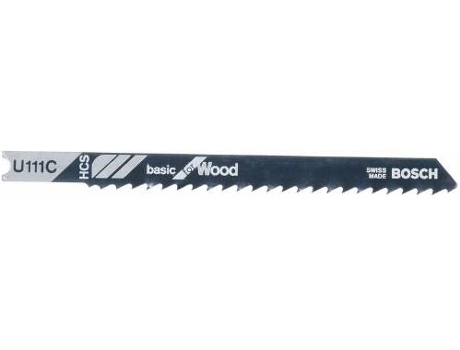 Hoja de Sierra de Calar BOSCH U 111 C Basic para Madera