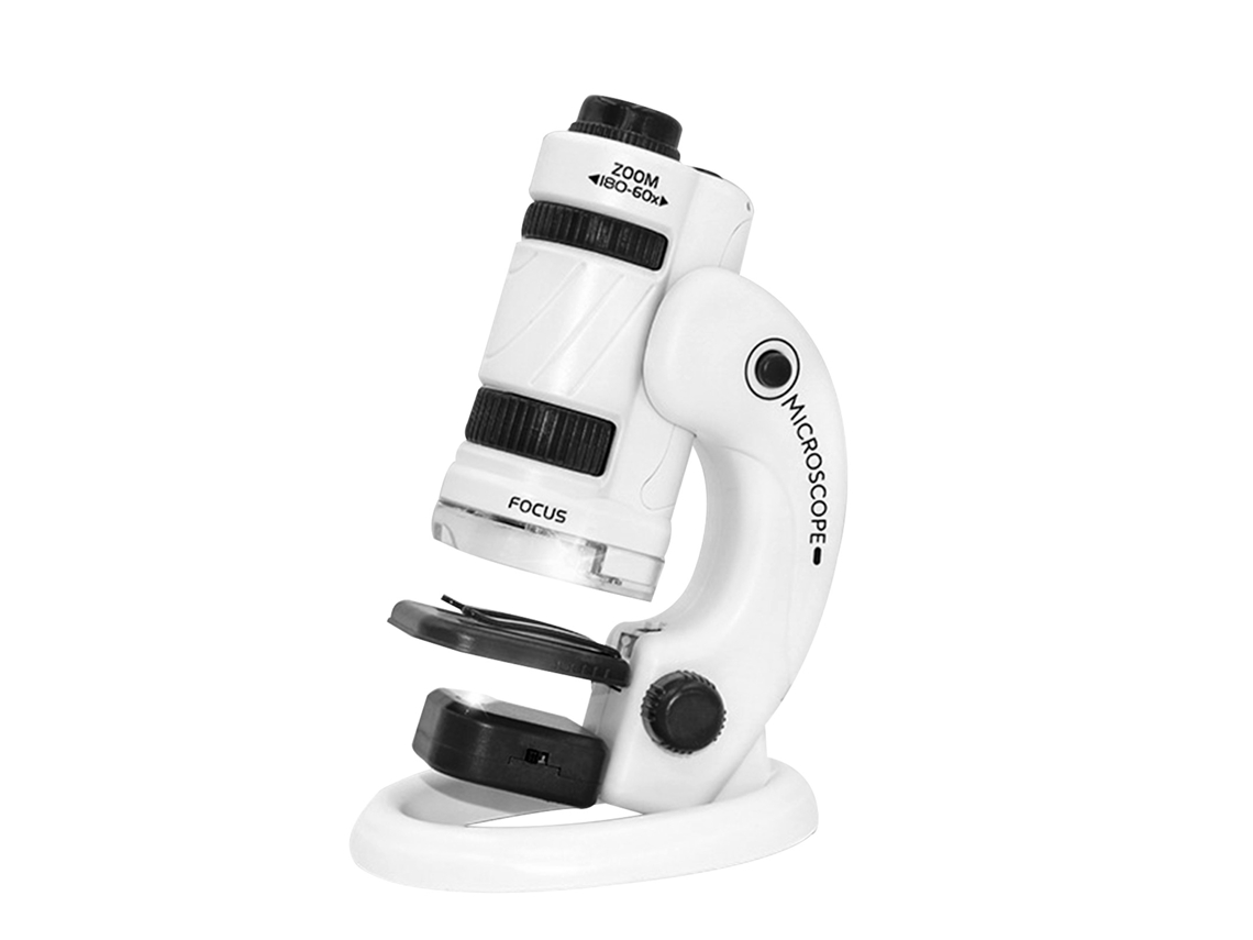 Ats-microscopio Para Niños 6+ 60-180x Con Luz Led Juguete Educatsivo Ciencia Regalo Navidad Cumpleaños