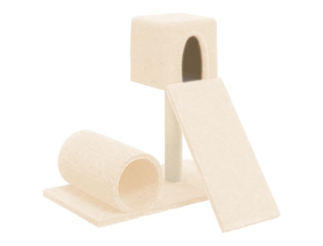 Rascador Para Gatos VIDAXL Con Postes De Sisal Color Crema 59 cm