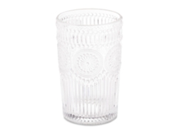 Relaxdays Vasos Vintage, Set 4, Aptos Para Lavavajillas, 400 Ml, Cristalería Retro, Agua, Zumo, Limonada, Transparente