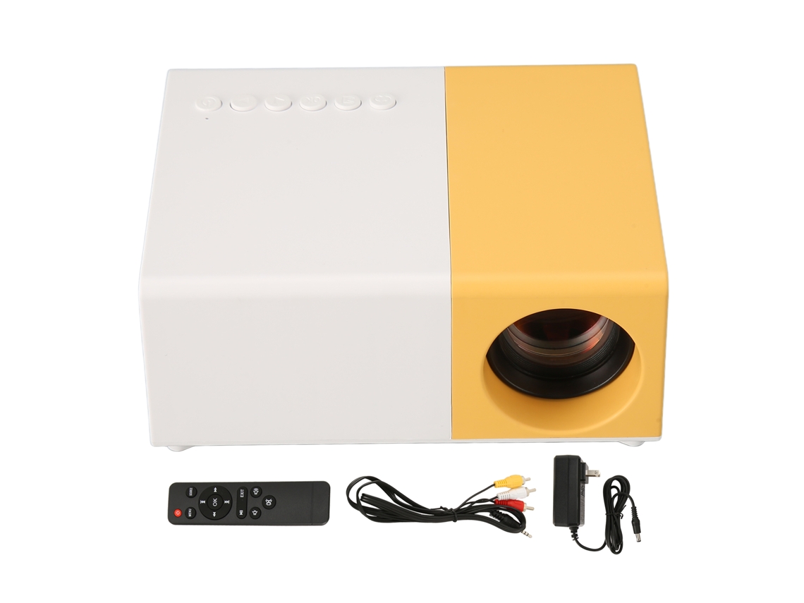 Projetor Mini Led com 100 Lumens e resolução 1920x1080p EOOCOO