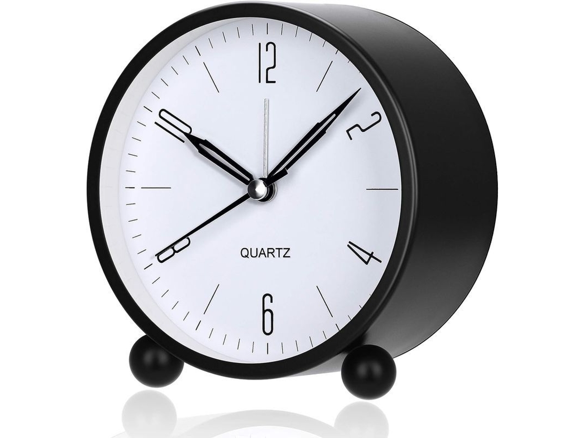 2026-reloj Despertador Silencioso Sin Tic Tac Con Luz Nocturna, Operado Por Batería Compacto