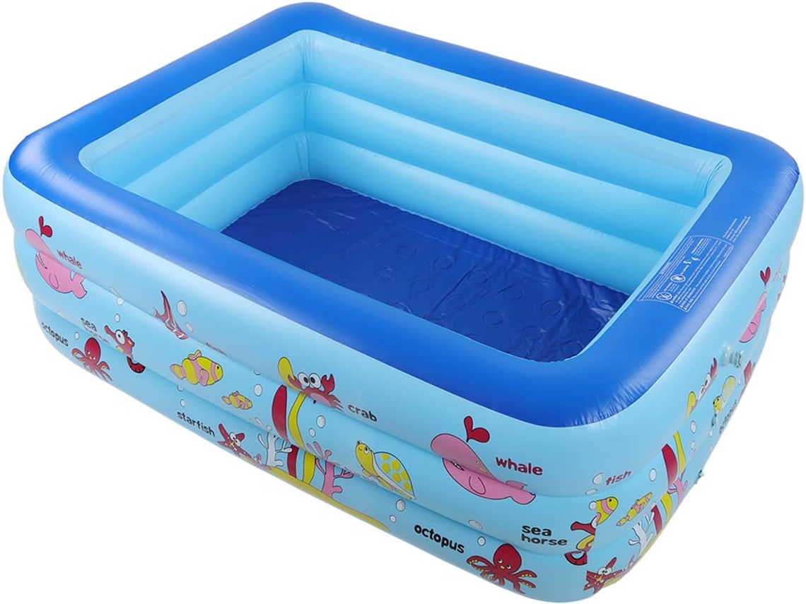 Piscina Inflable, Natación Familiar Niños Adultos, Bomba Patio