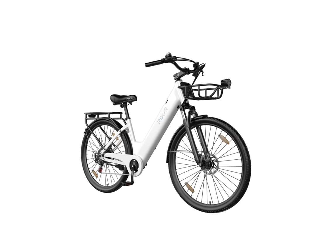 Bicicleta Eléctrica Urbana Pixar C1 Pro, Batería De 36 V Y 18 Ah, Transmisión Shimano De 7 Velocidades, Frenos Hidráulicos.