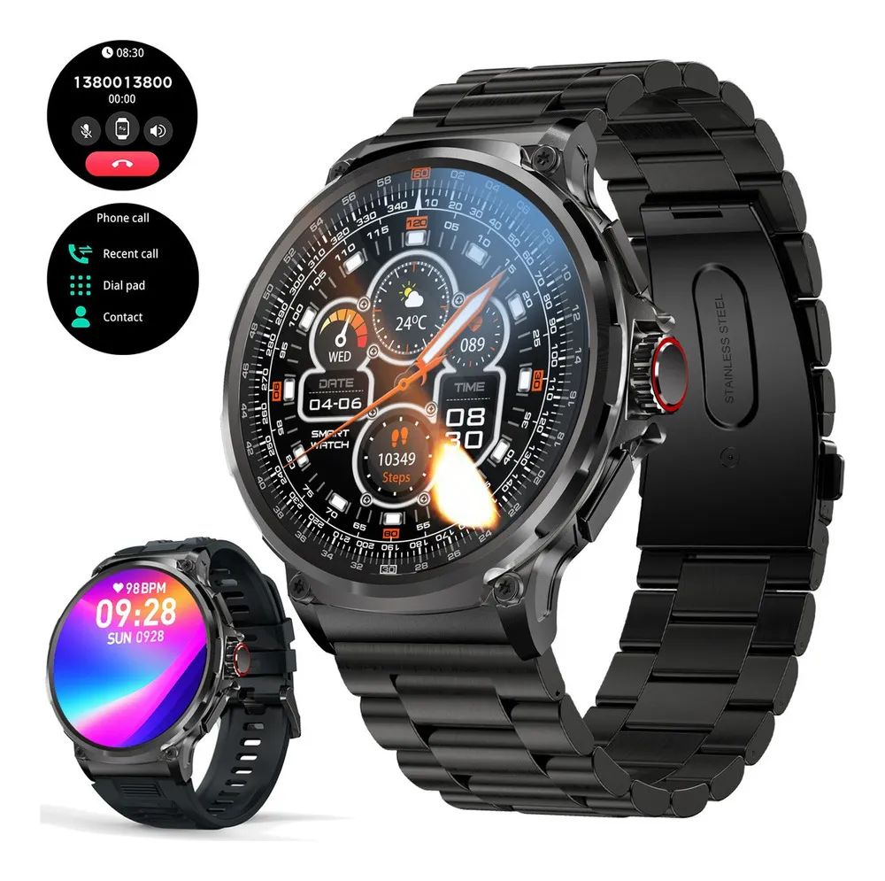 Reloj inteligente Bluetooth Vayotoy 185 con seguimiento de llamadas
