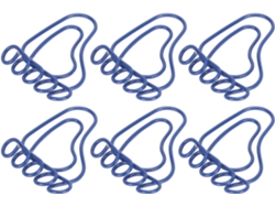 Paquete De 100 Clips De Papel Con Forma De Pie, Antideslizantes Y Con Un Diseño Adorable.