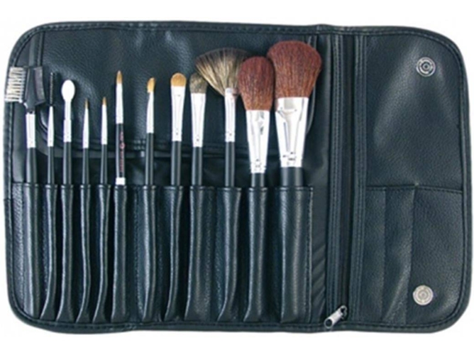Kit de Pinceles para Maquillaje EUROSTIL Cosmética Juego de Pinceles 12