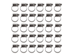 30 Piezas Abrazaderas De Manguera Alemana Ajustables Acero Inoxidable 304 Para Tuberías Combustible 11-20