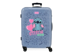 Maleta mediana Disney Stitch Hearts en tela vaquera (65 x 46 x 23 cm - 56 l)