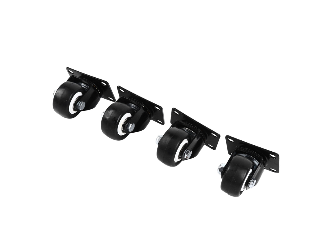 4 ruedas giratorias de 2,5 pulgadas con rotación de 360 grados, silenciosas y que ahorran mano de obra para muebles de refrigerador.