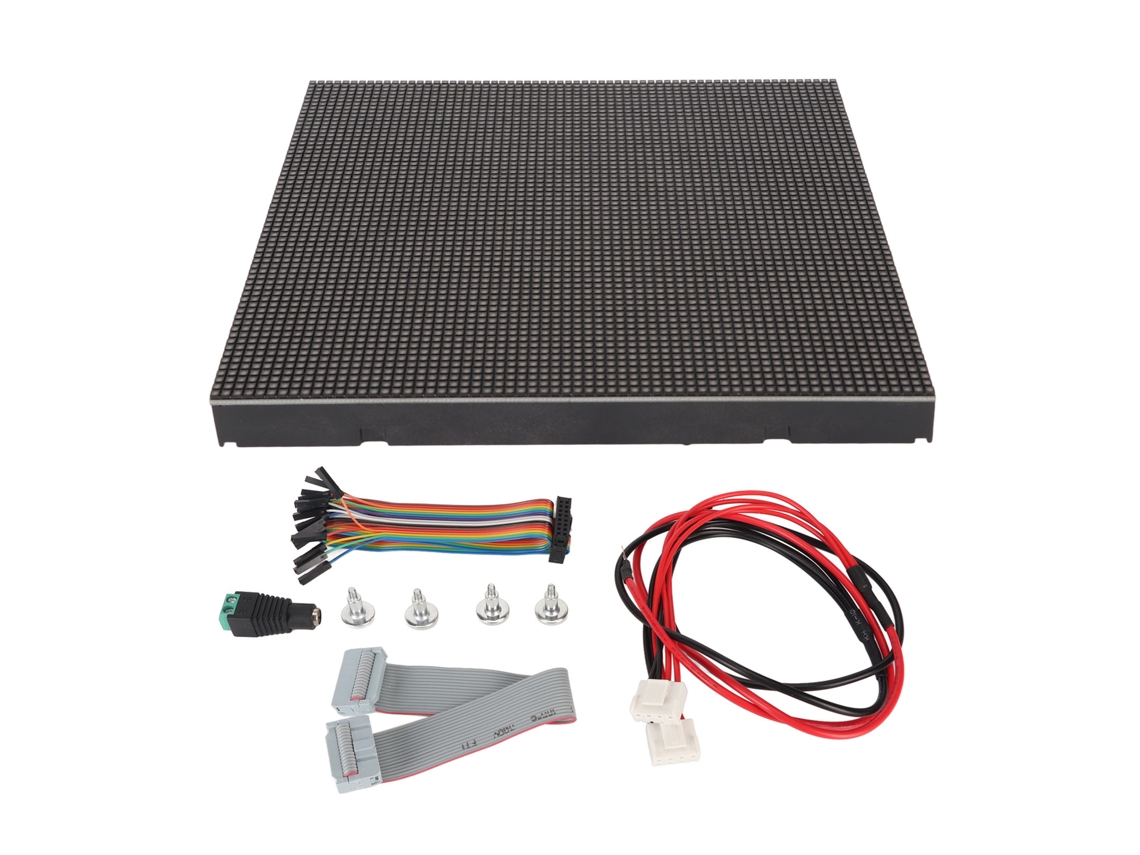 Panel De Matriz Led Rgb A Todo Color De 64x64 Y 2,5 Mm Con Brillo Ajustable Para Proyectos De Bricolaje Y Publicidad.