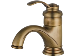 MEOIRUERY Elegante grifo de baño de un solo orificio. Diseño antiguo que embellece su baño con un encanto atemporal. Grifo de lavabo de montaje en encimera, est