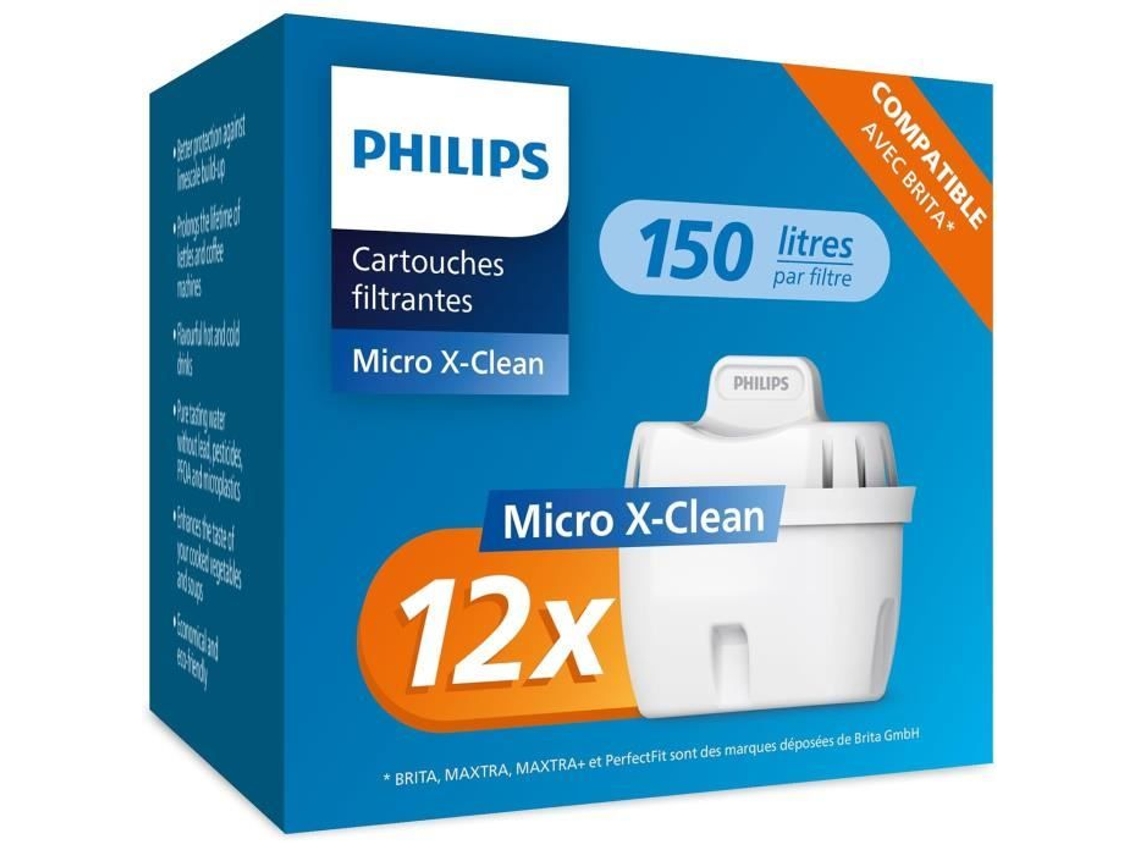 Cartuchos de filtro de agua Philips, paquete de 12