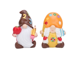 2026-2pcs Muñecas Sin Rostro Figura Cute Resina Adorno Para Fiesta Graduación Decoración Escritorio Navidad