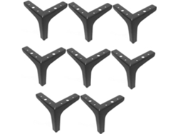 8piezas Pies Muebles Metal Sofás Mesas Café Gabinetes