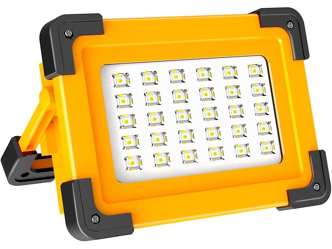 Rebe-linterna Led Recargable 60w 3 Modos De Brillo 6600mah Batería Solar Impermeable Para Camping Construcción Diy