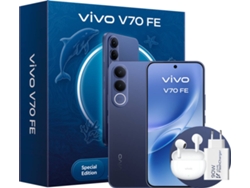 Pack Smartphone VIVO V70 FE (6.83'' - 8 GB - 256 GB - Ocean Blue) + Auriculares + Cargador