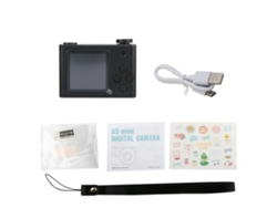 Mini cámara digital de 720p con pantalla para niños MDUG (solo cámara web negra)