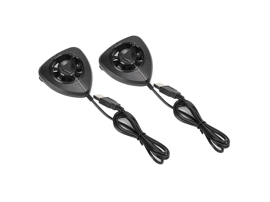 2 Piezas Fl02 Radiador De Teléfono Enfriador Mango De Mando De Juego Usb Ventilador De Enfriamiento Disipador De Calor Negro