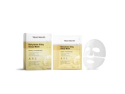 Mascarilla facial hidratante antiarrugas con colágeno en caja