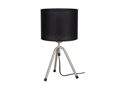 Lámpara de mesa tami 1xe27 max.60w satinado / negro PVC / negro